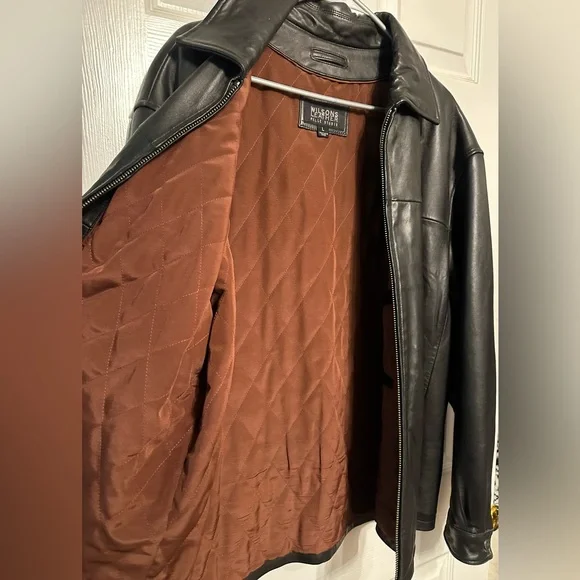 Wilson Leather L Pelle Studio Black Buttery Soft Leather Jacket Quilted Lining - Picture 6 of 9